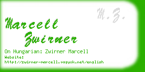 marcell zwirner business card